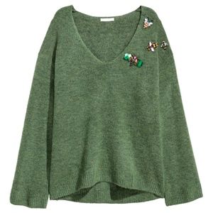 Oversized Sweater With Appliques
